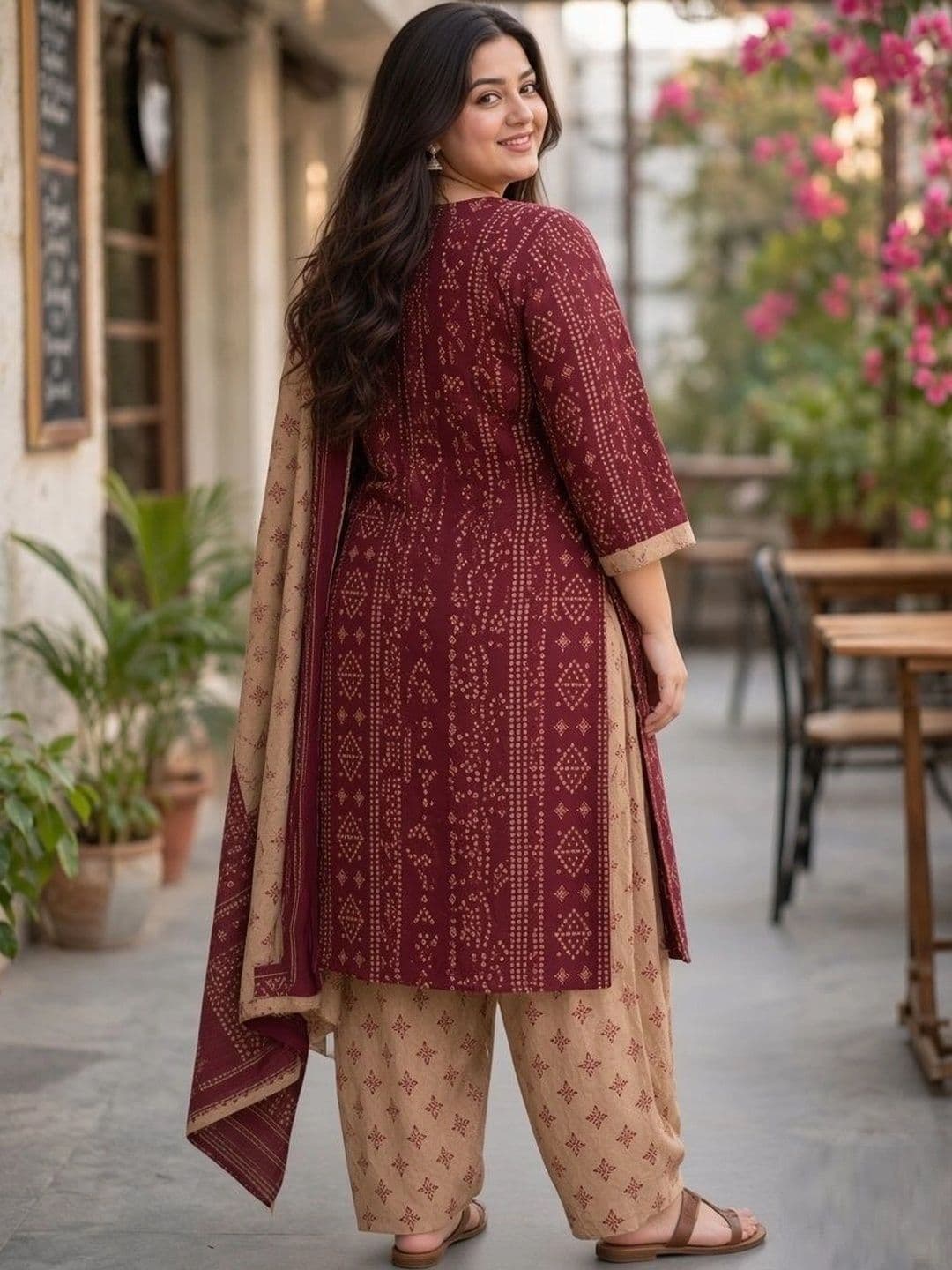 Aaradhya Fashion Women Ethnic Motifs Printed Regular Kurta with Patiala & With Dupatta thumbnail 2