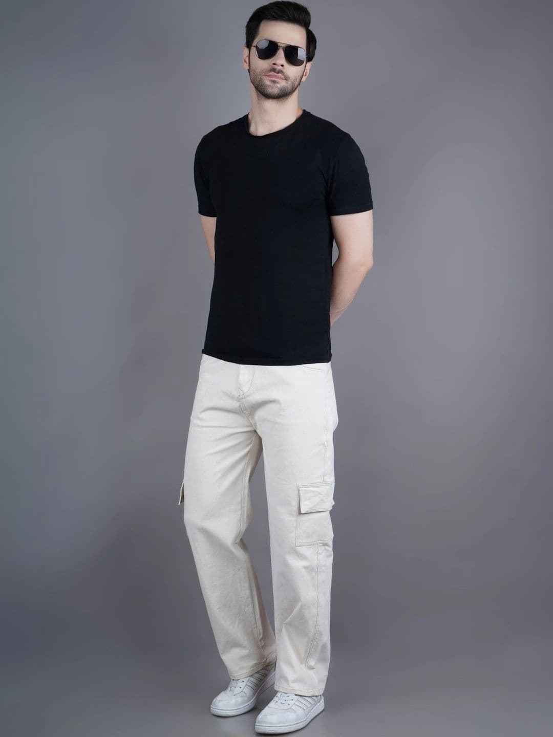 Metronaut Men Classic Relaxed Fit Mid-Rise Stretchable Jeans thumbnail 5