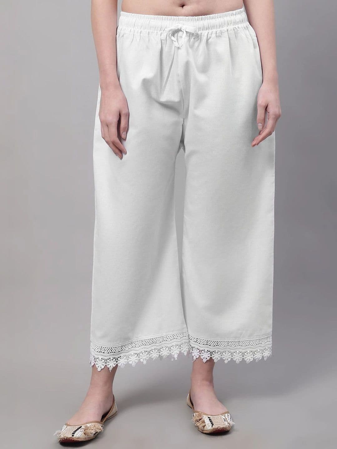 KALINI Women Embellished Cropped Ethnic Palazzos - view 1