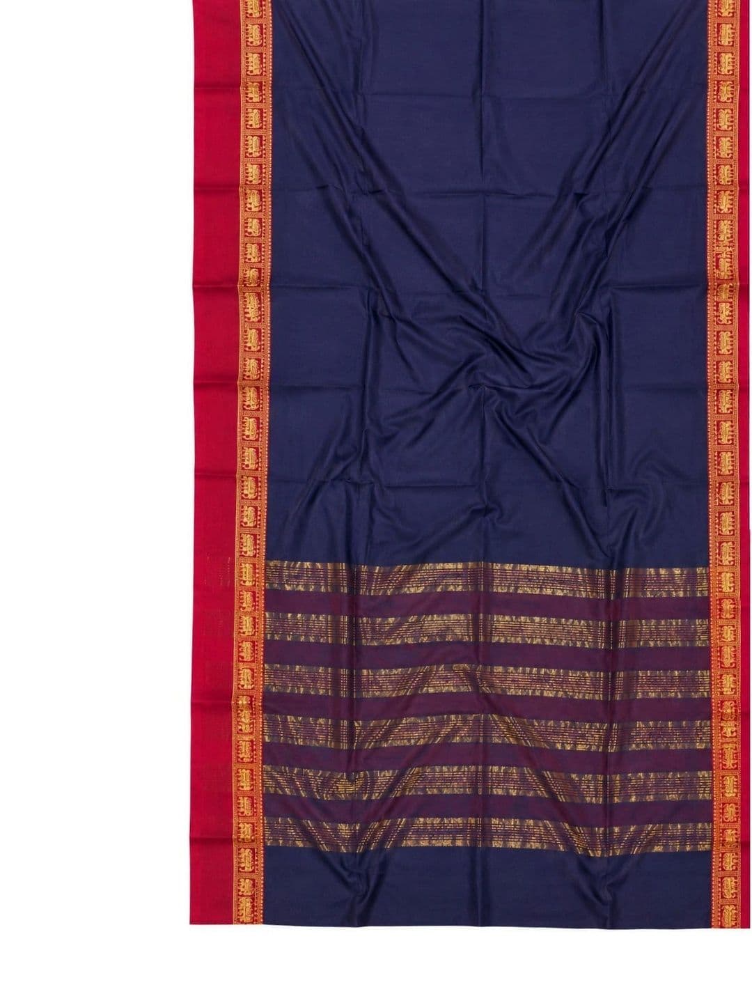 BOLOKA Striped Zari Designer Narayan Peth Saree thumbnail 2