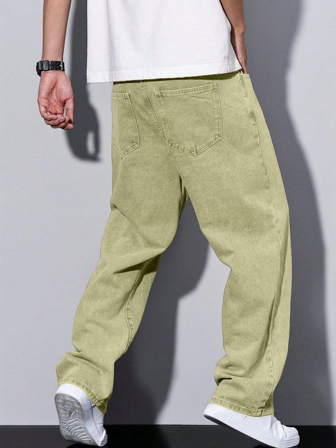 PLUS 91 Men Smart Straight Fit Mid-Rise Jeans thumbnail 2