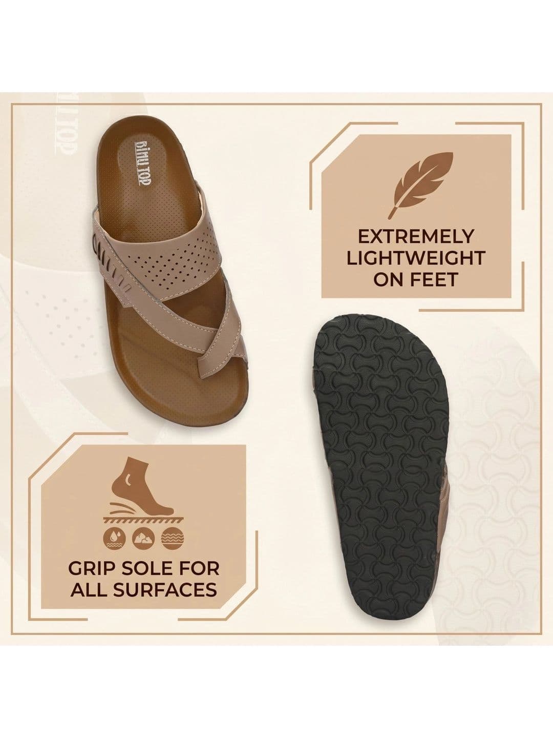 BINUTOP Men Comfort Sandals thumbnail 6