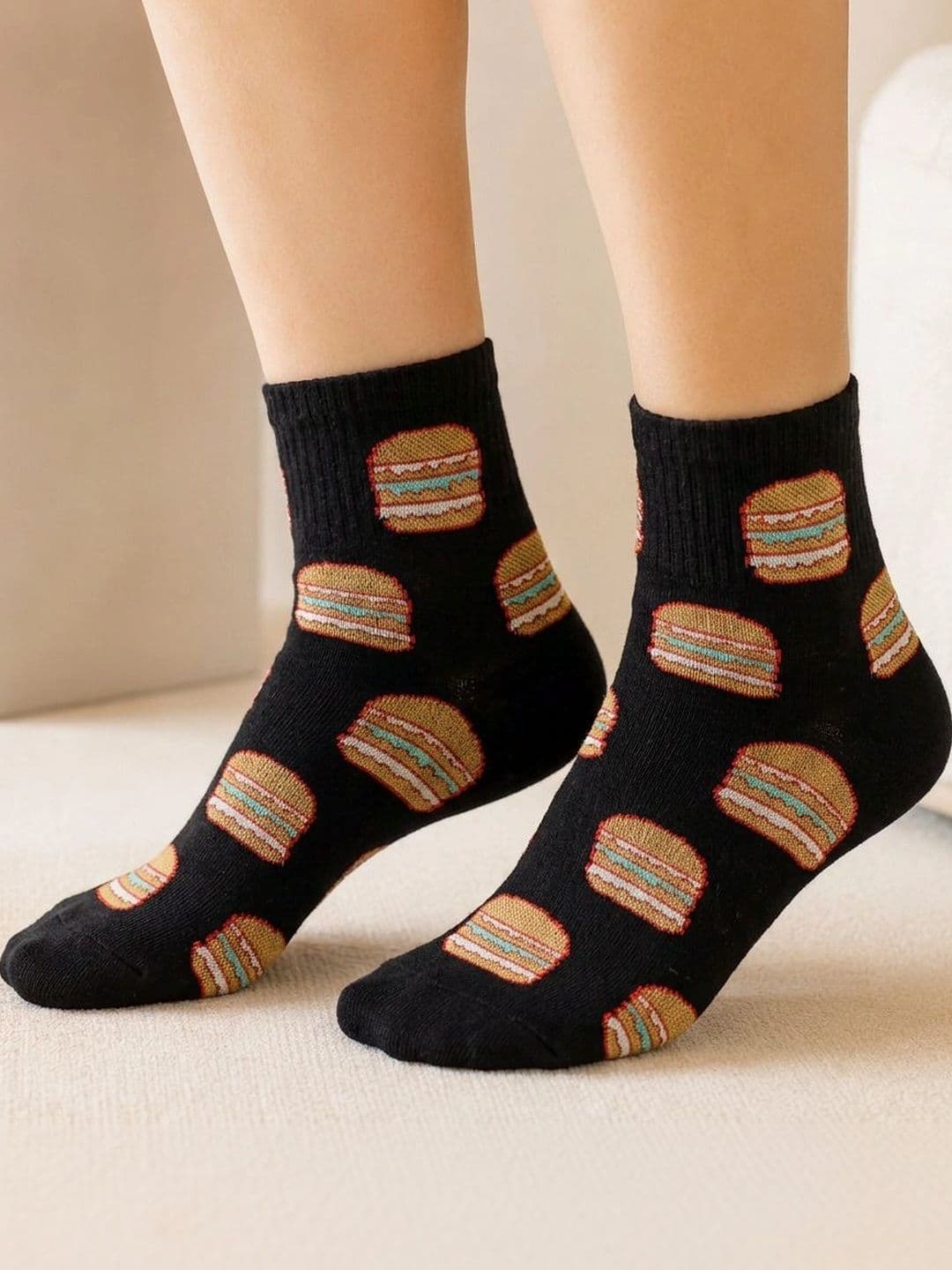 NeaToes Unisex Pack of 3 Cotton Assorted Patterned Ankle Length Socks - view 1