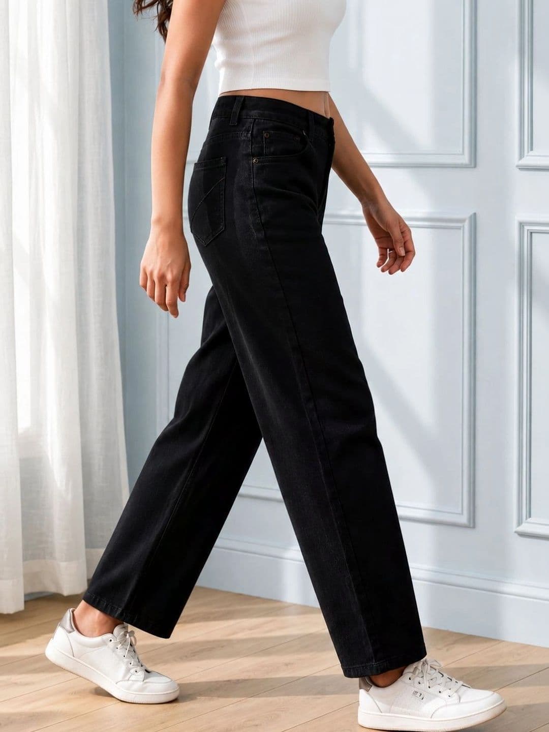 Encrypt Women Classic Relaxed Fit Mid-Rise Stretchable Jeans thumbnail 2