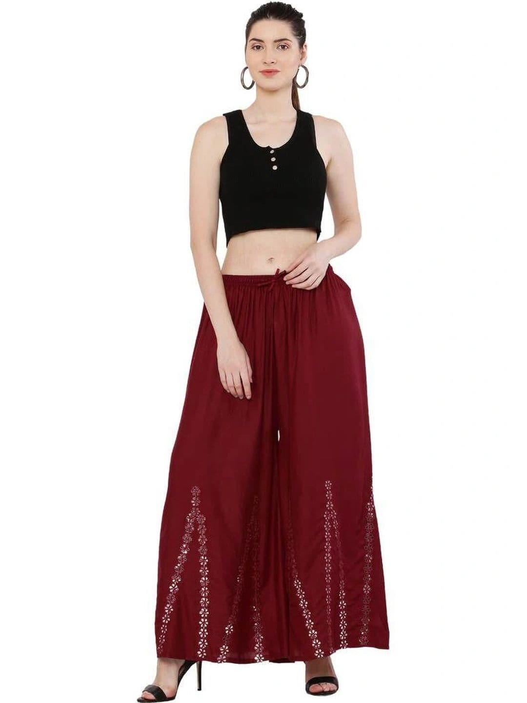 Meyara Women Embellished Knitted Ethnic Palazzos thumbnail 5