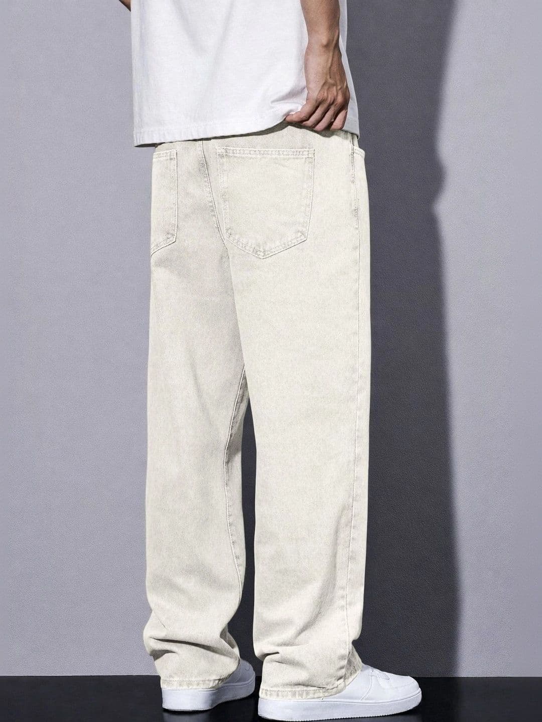 PLUS 91 Men Smart Straight Fit Mid-Rise Jeans thumbnail 4
