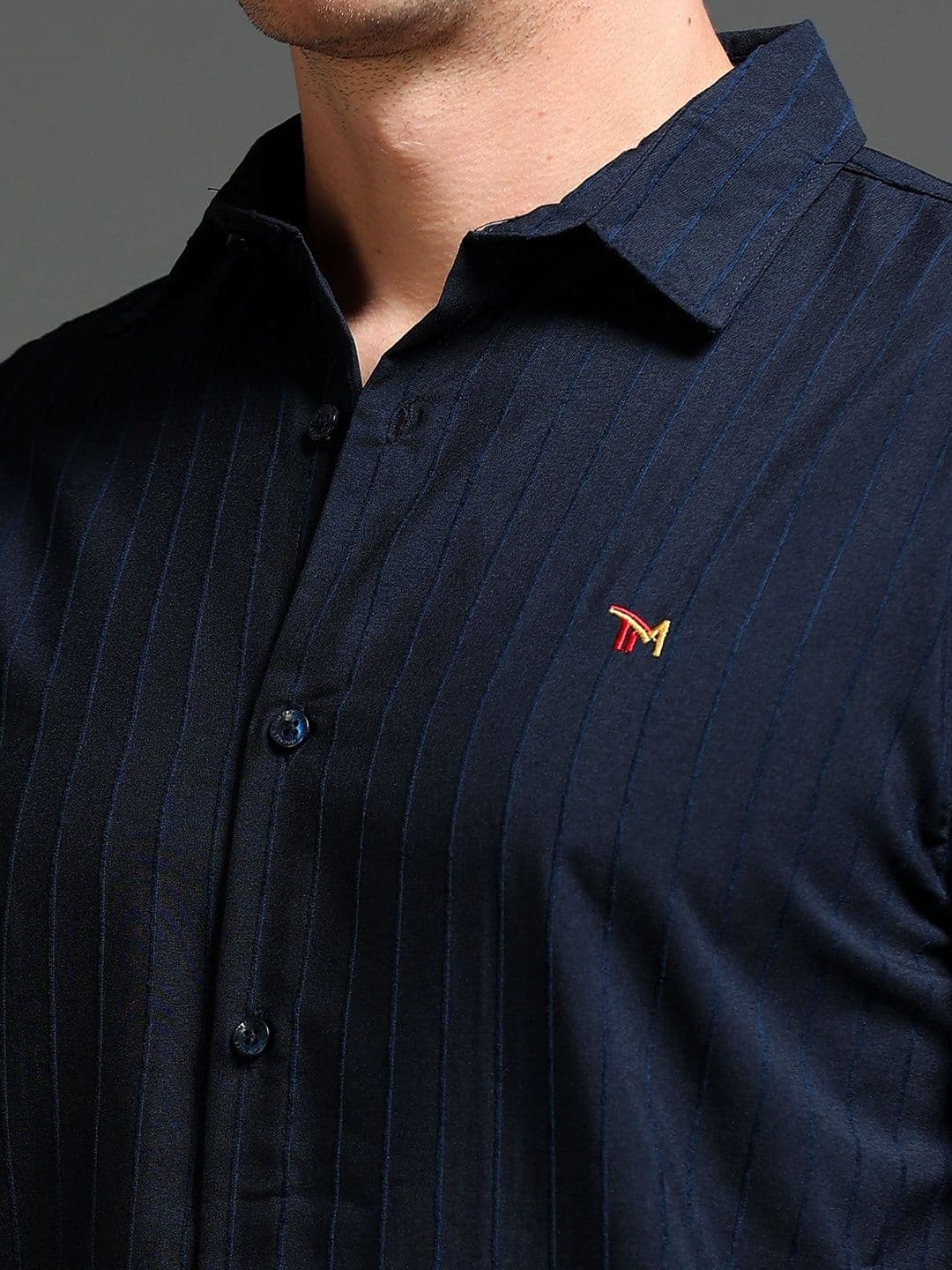 TOM MACKLER Men Classic Slim Fit Striped Casual Shirt thumbnail 6