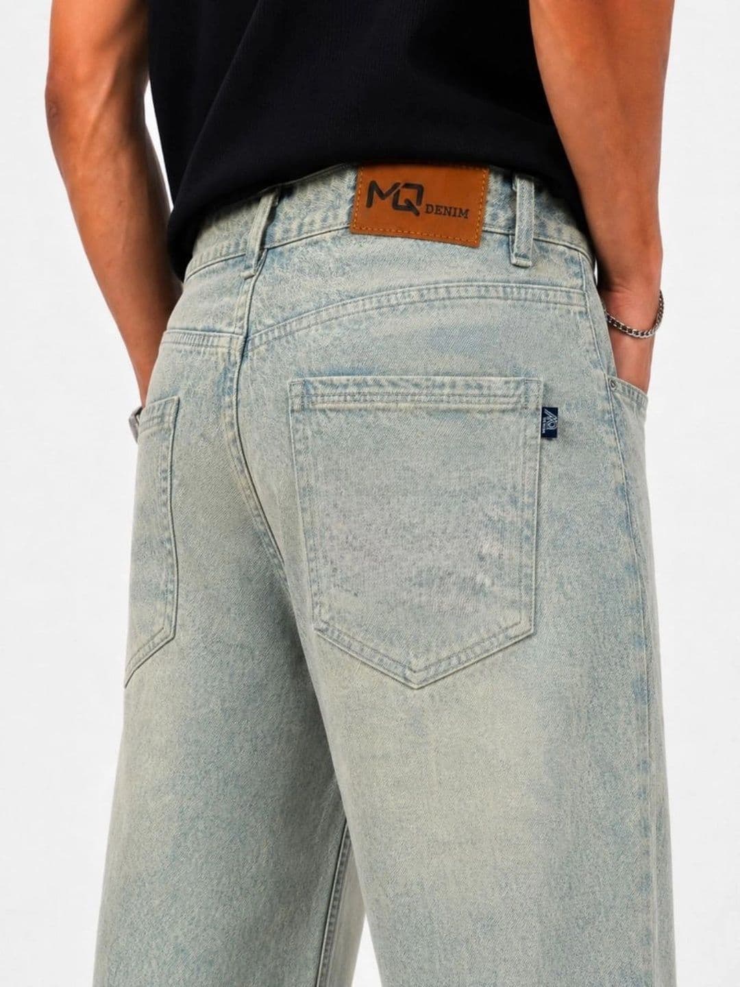 MQ Denim Men Straight Fit Mid-Rise Light Fade Jeans thumbnail 5