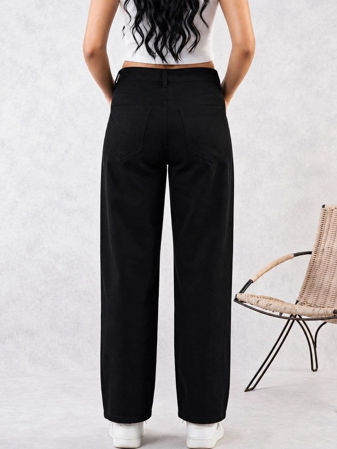 LINARIA Women Classic Relaxed Fit Mid-Rise Stretchable Jeans thumbnail 5