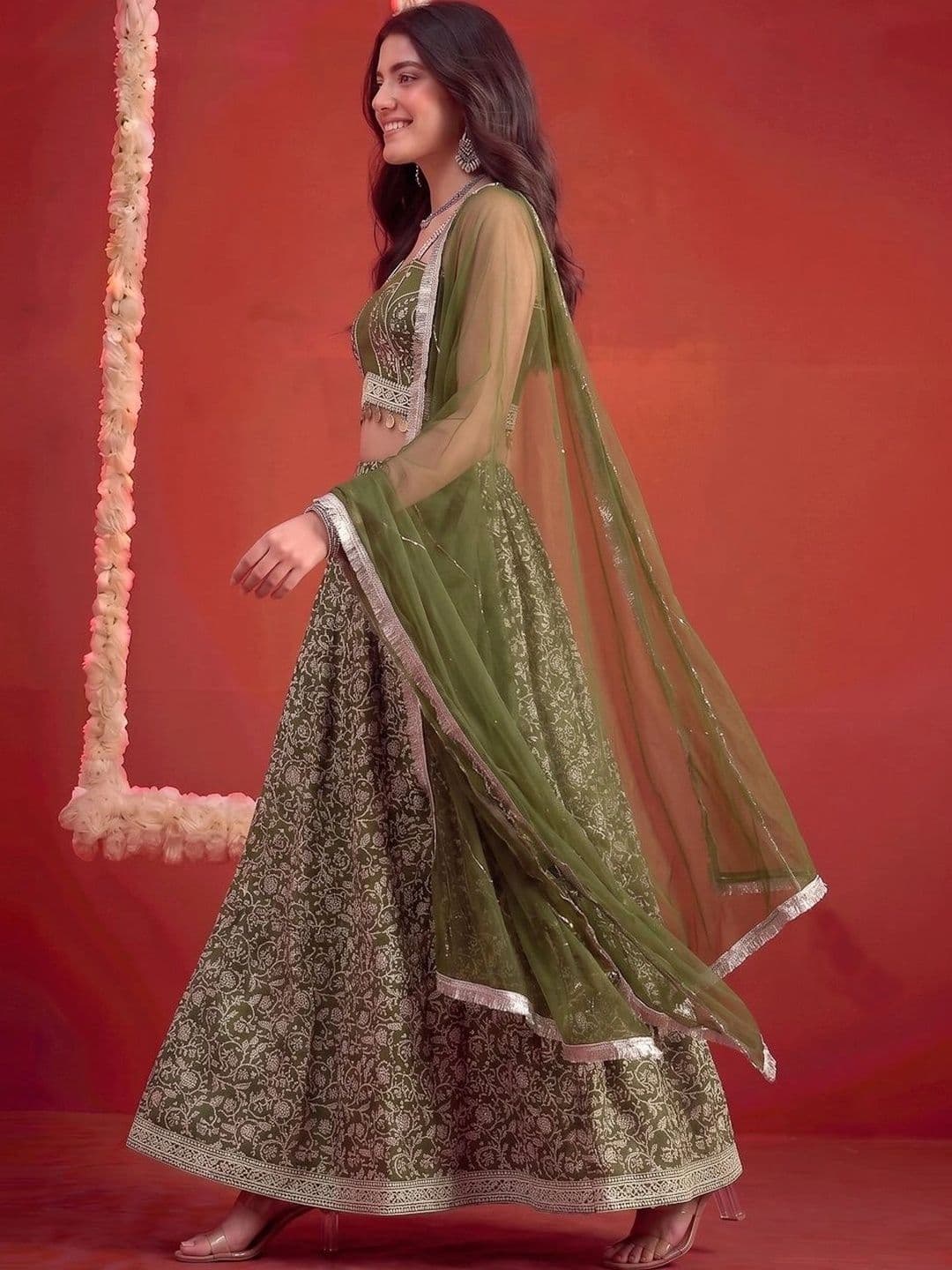 Anouk Ready to Wear Lehenga & Blouse With Dupatta thumbnail 3