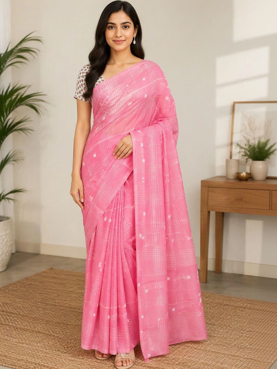 Saatika Women Chanderi Saree thumbnail 5