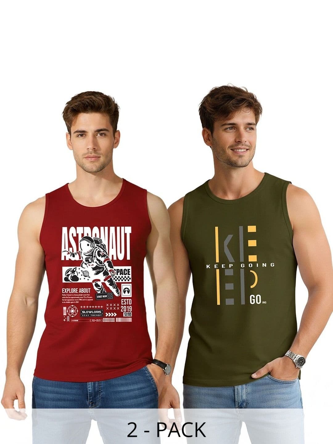 SLOWLORIS Men 2 Printed T-shirt - view 1