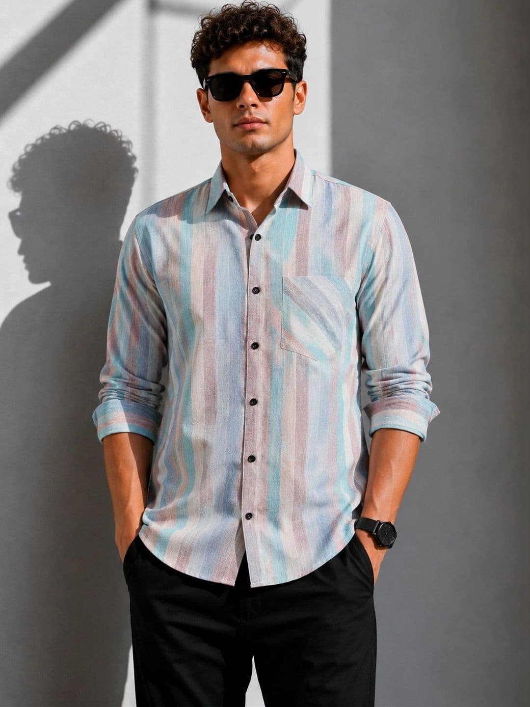 Metronaut Men Comfort Striped Casual Shirt - view 1