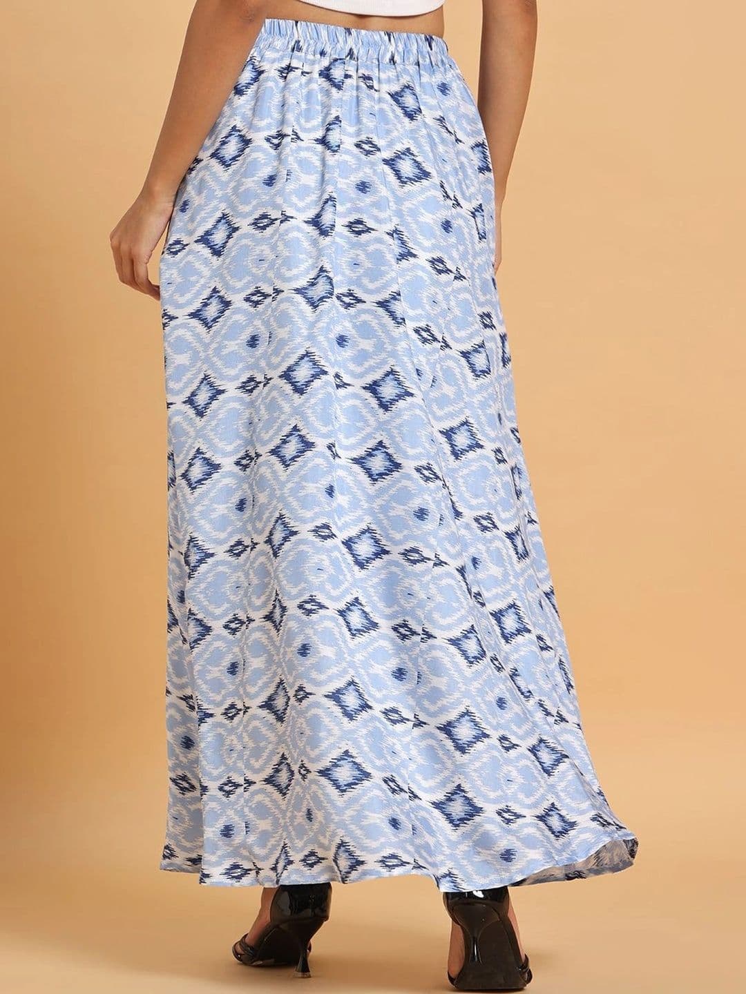 Frolic Rolic Women Abstract Maxi A-Line Skirt thumbnail 3