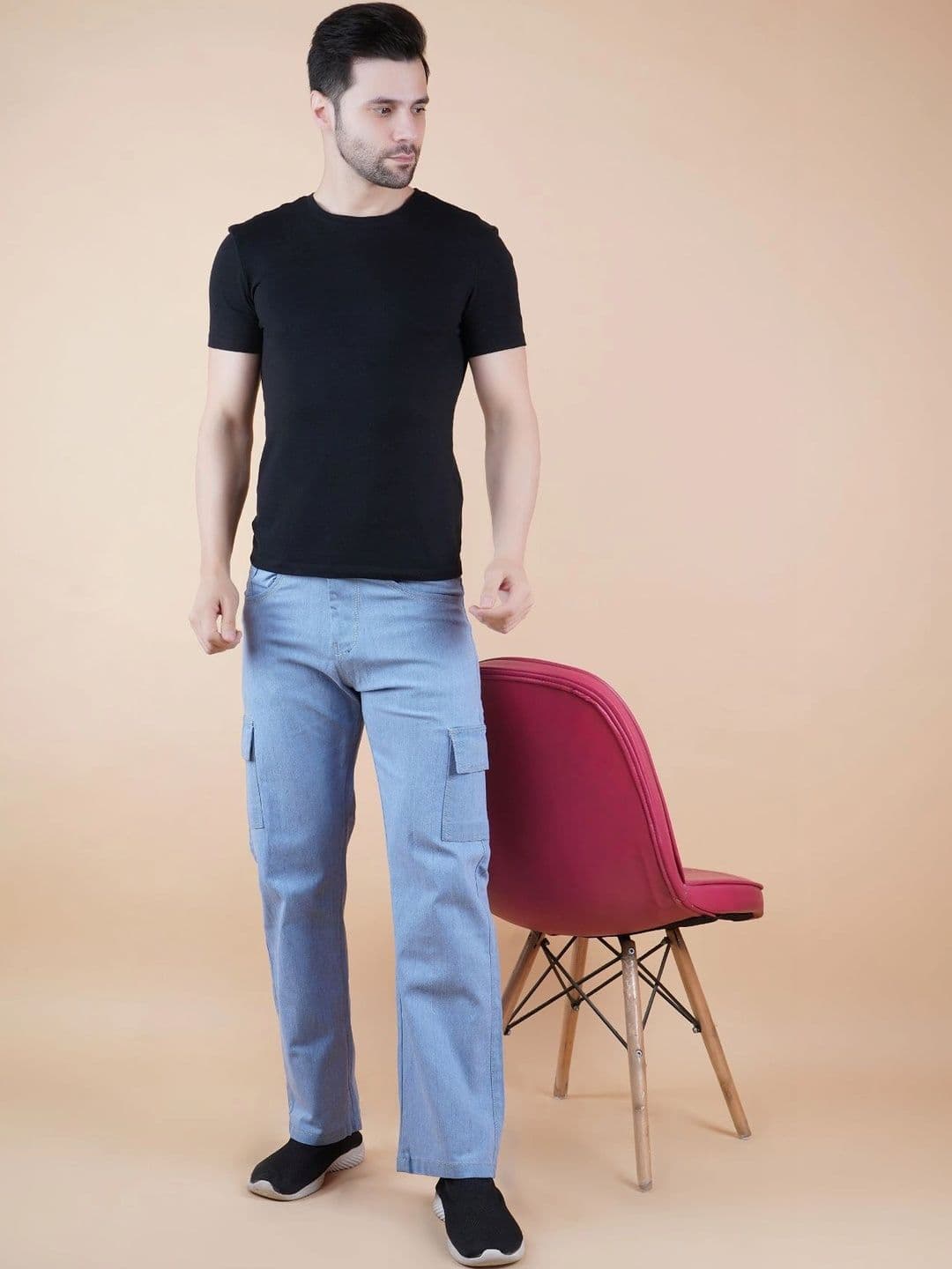 R.Code by The Roadster Life Co. Men Classic Regular Fit Mid-Rise Stretchable Jeans thumbnail 4
