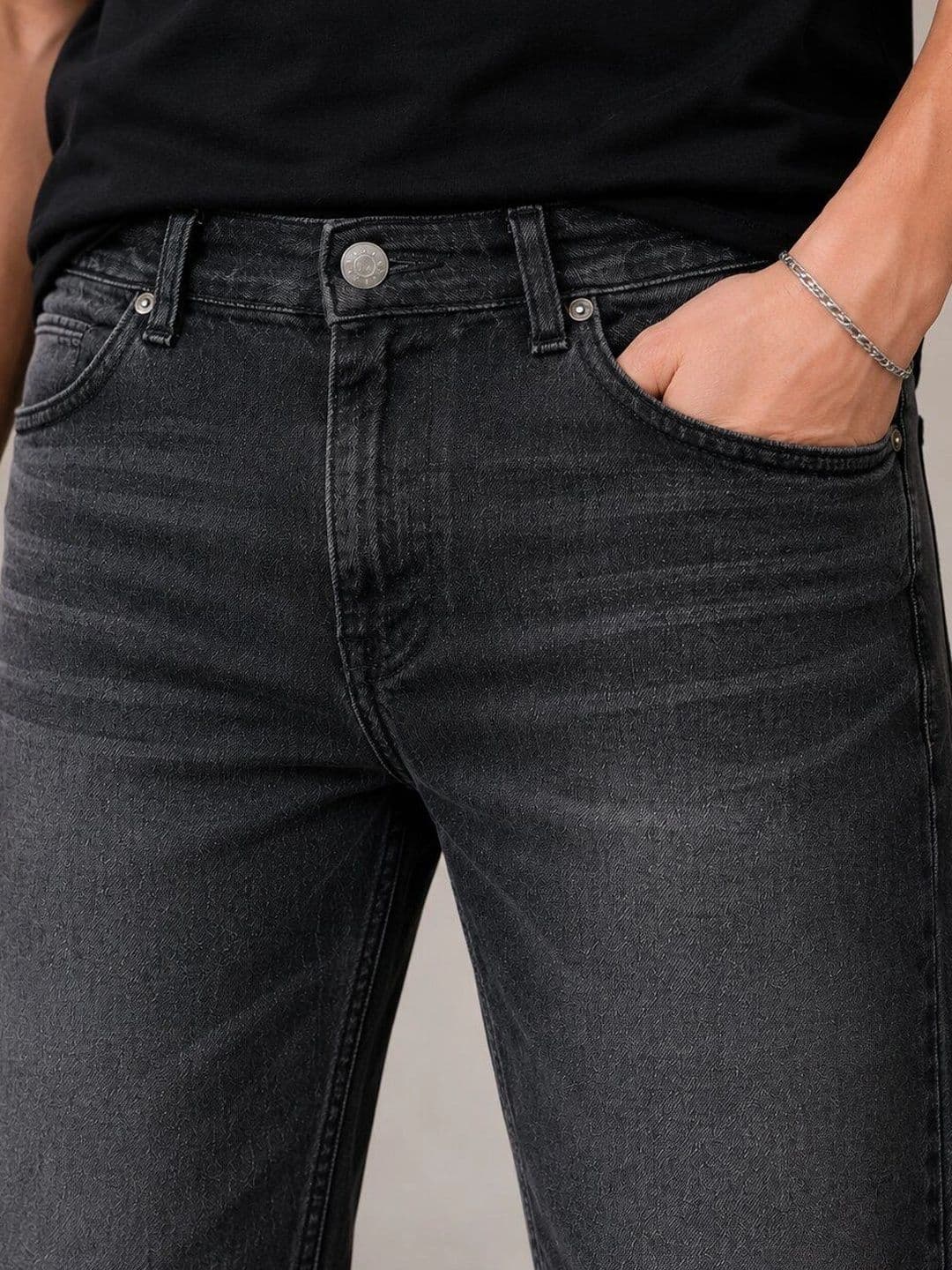HIGH DENIM Men Straight Fit Mid-Rise Stretchable Jeans thumbnail 3