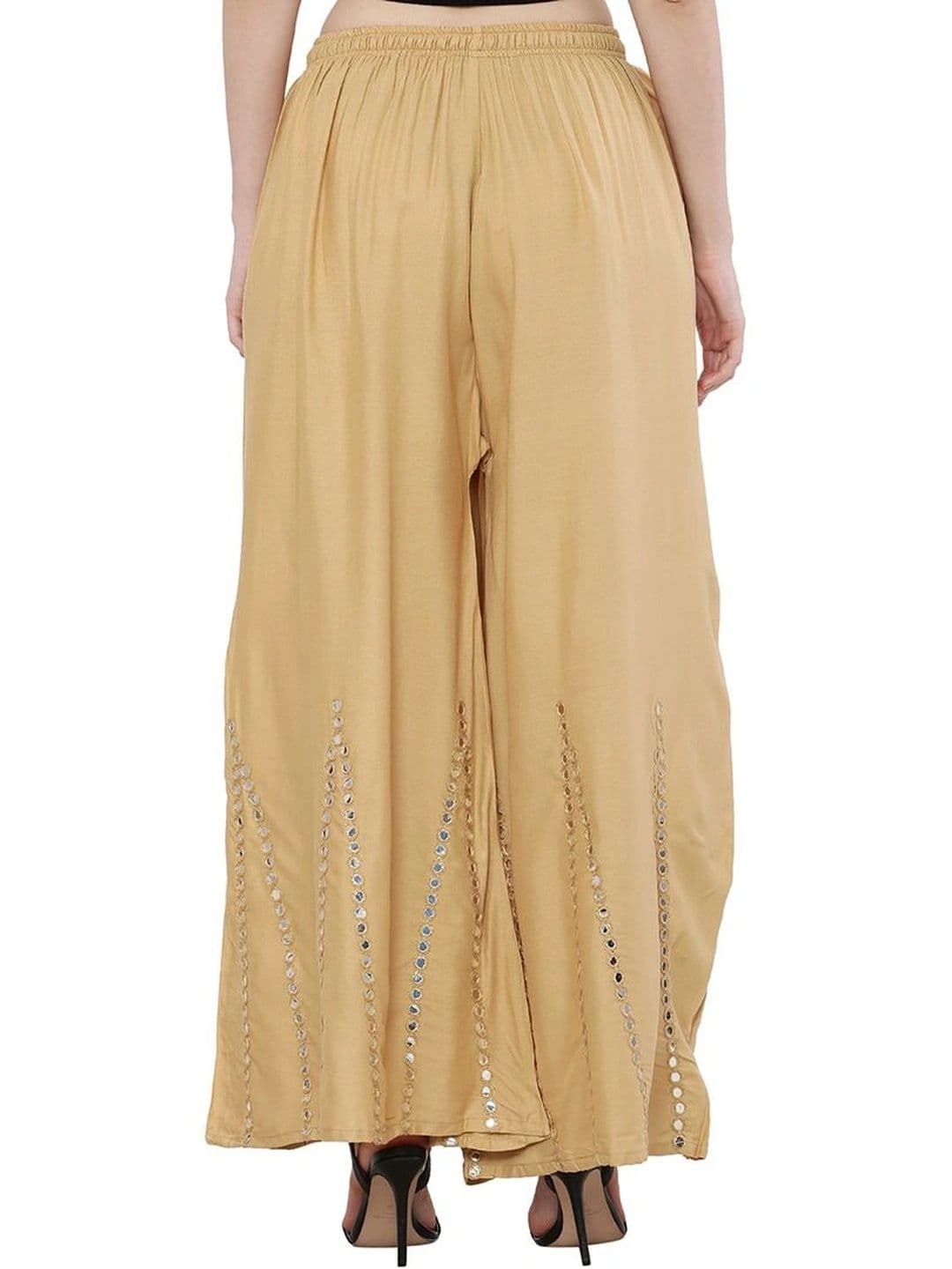 Meyara Women Embellished Knitted Ethnic Palazzos thumbnail 2