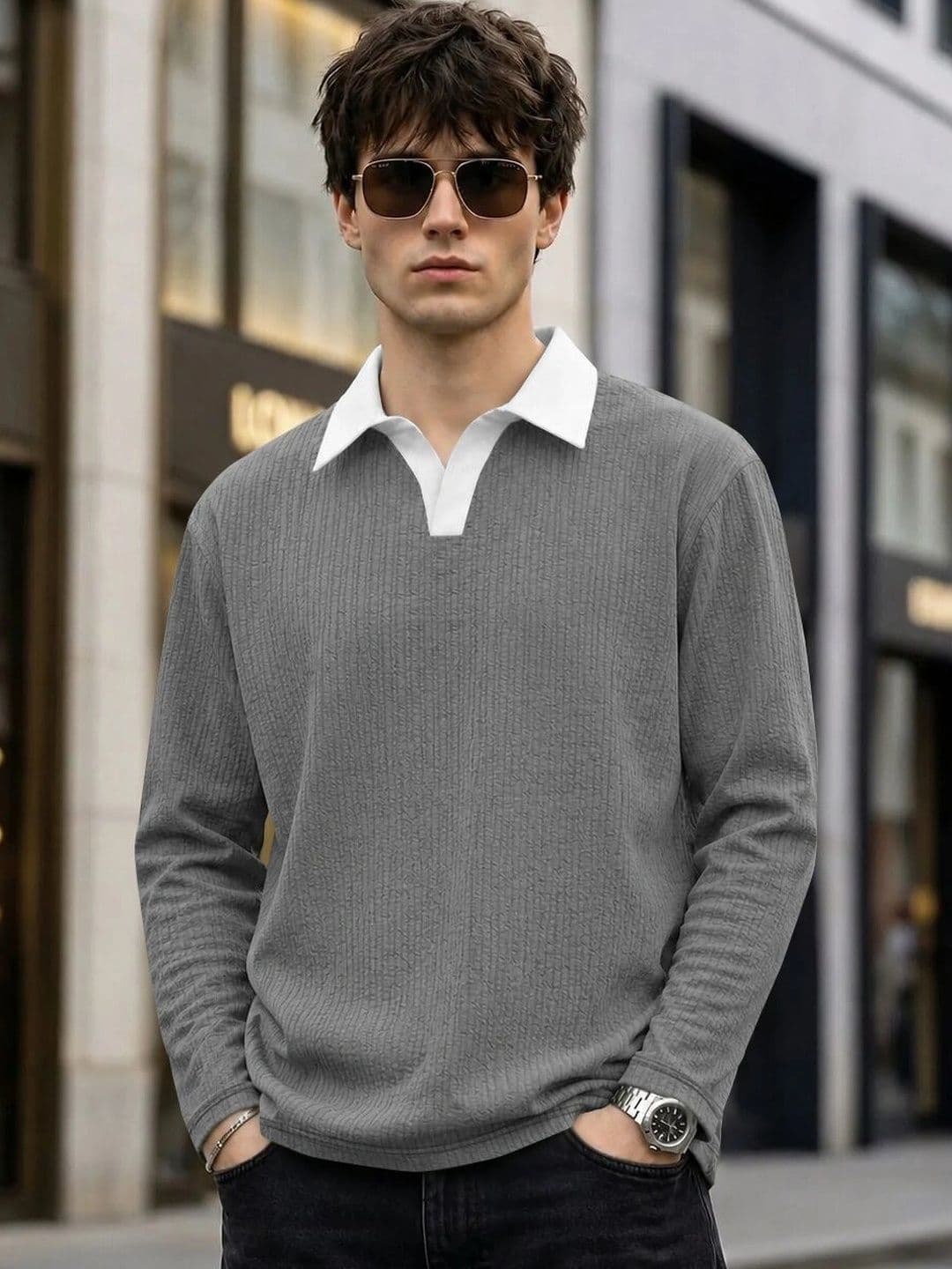 SZN Men Polo Collar T-shirt - view 1