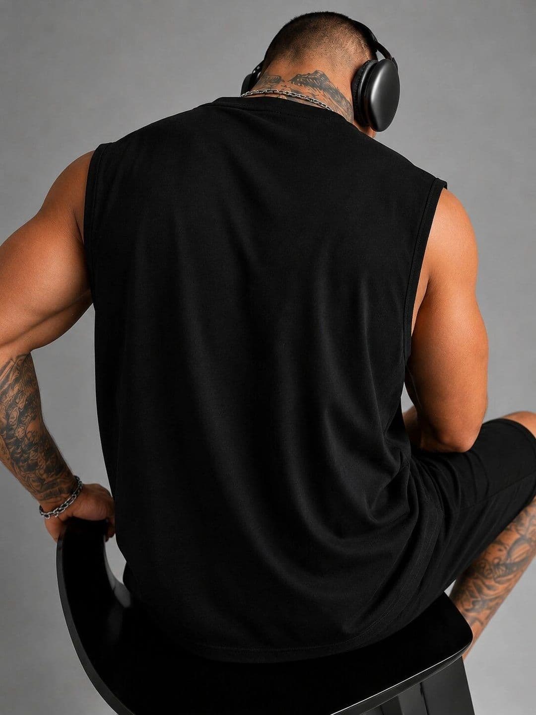 Moda Rapido Printed Cotton Blend Gym Vest thumbnail 4