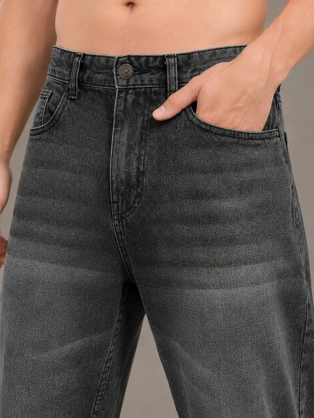 HIGH DENIM Men Straight Fit Mid-Rise Stretchable Jeans thumbnail 4
