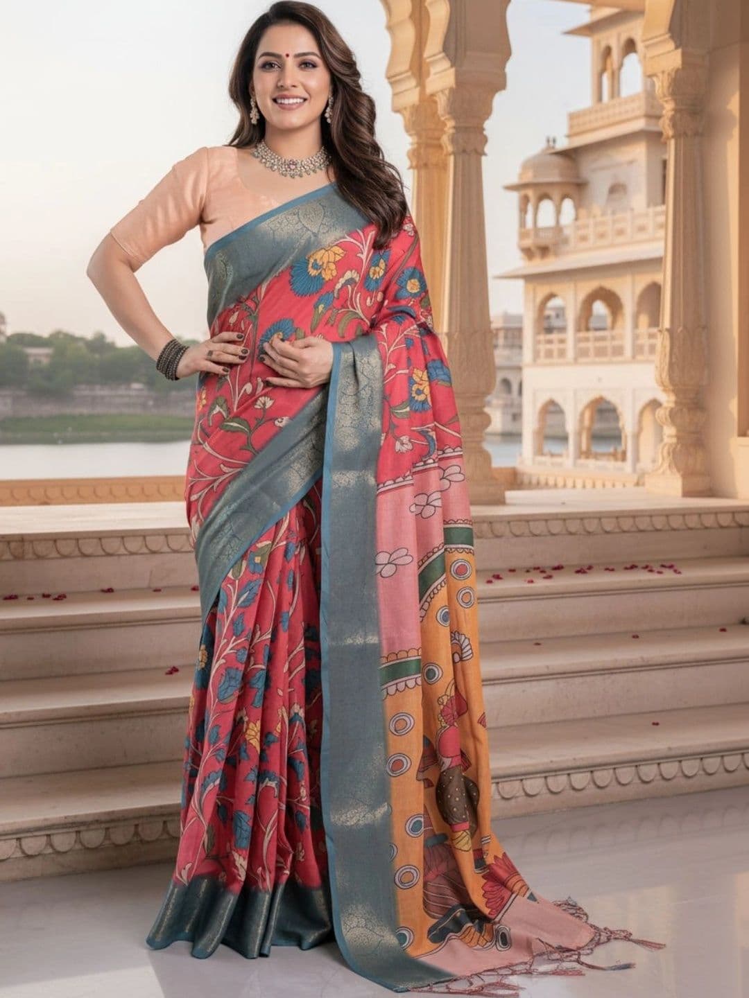 Mitera Zari Silk Blend Designer Saree - view 1