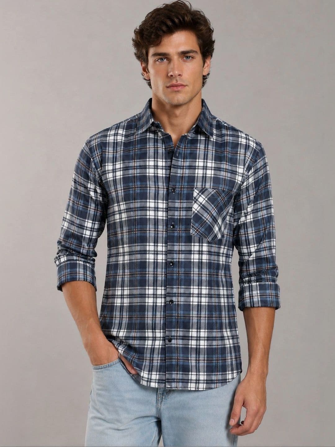 Metronaut Men Comfort Tartan Checks Checked Casual Shirt - view 1