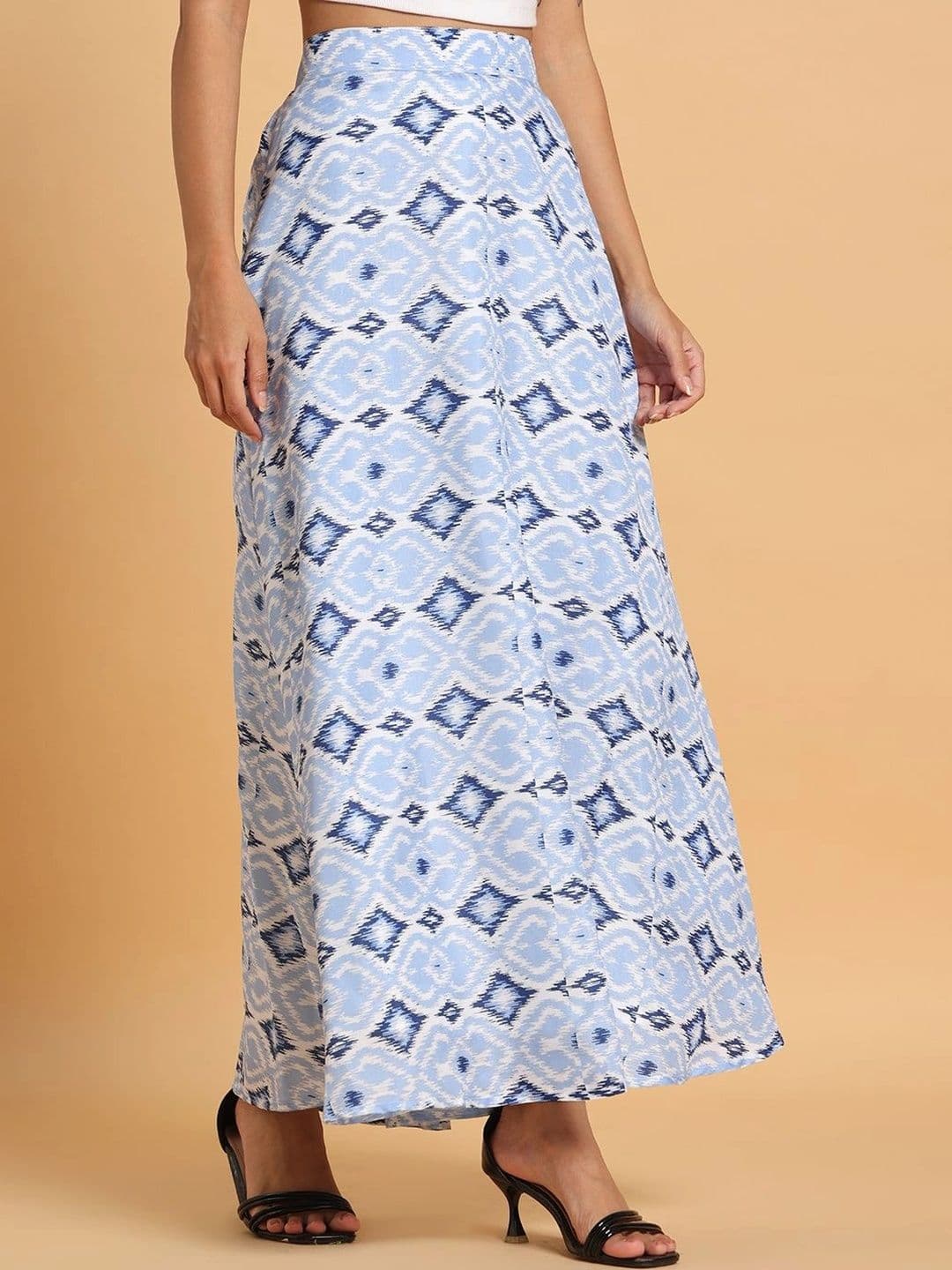 Frolic Rolic Women Abstract Maxi A-Line Skirt - view 1