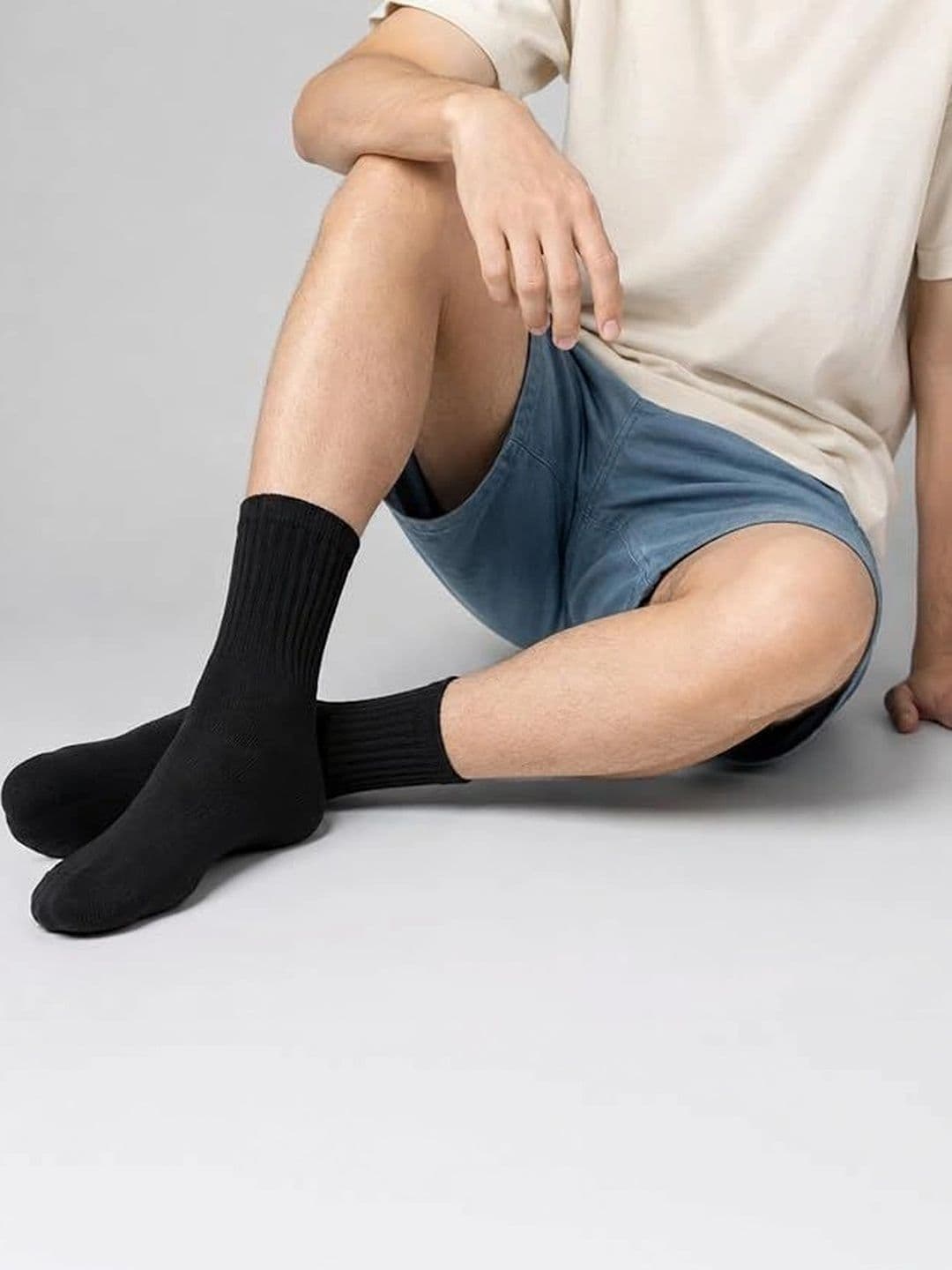 GYMOX Men Pack of 6 Cotton Blend Assorted Above Ankle Socks thumbnail 2