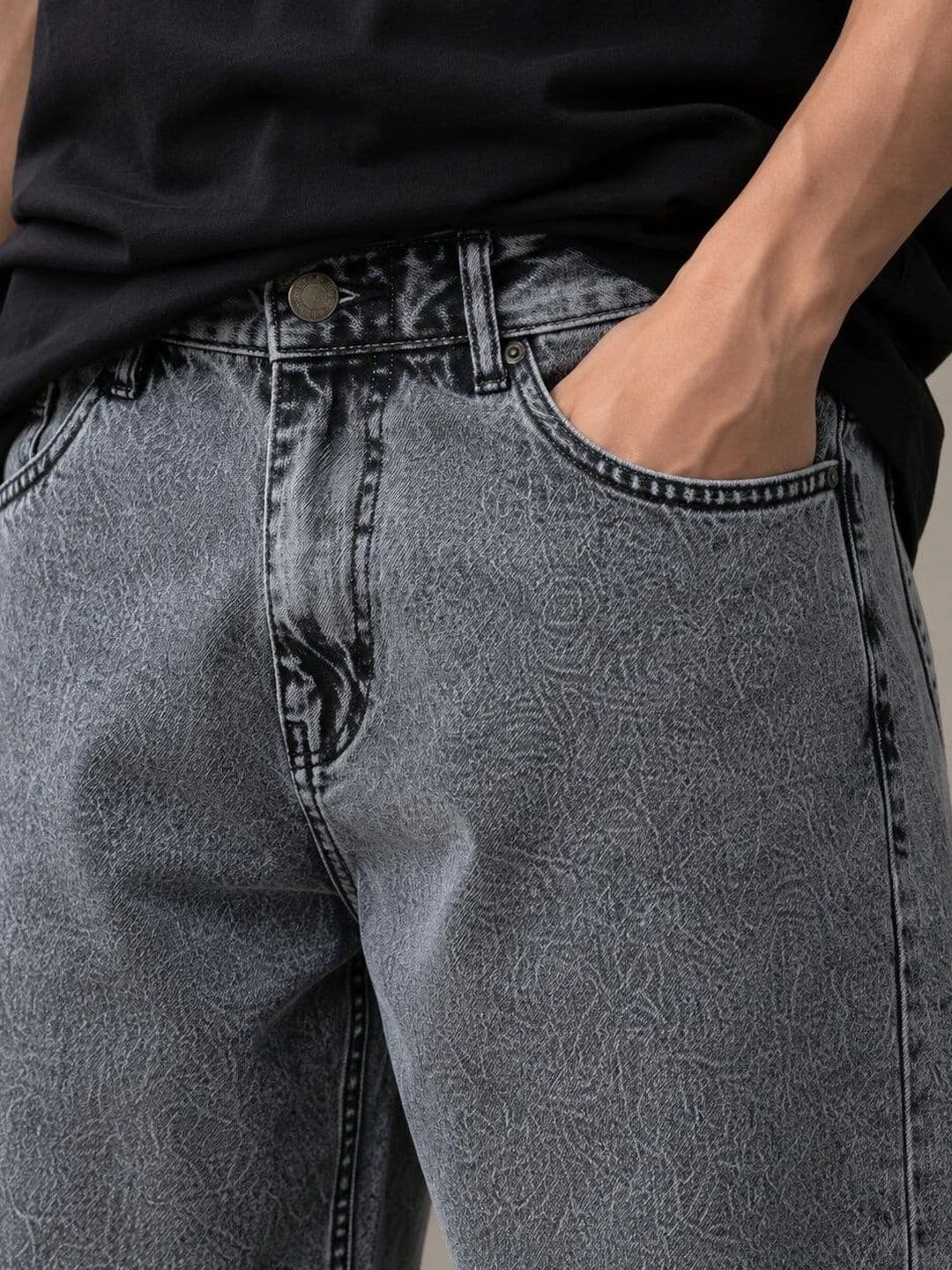 HIGH DENIM Men Straight Fit Mid-Rise Stretchable Jeans thumbnail 3