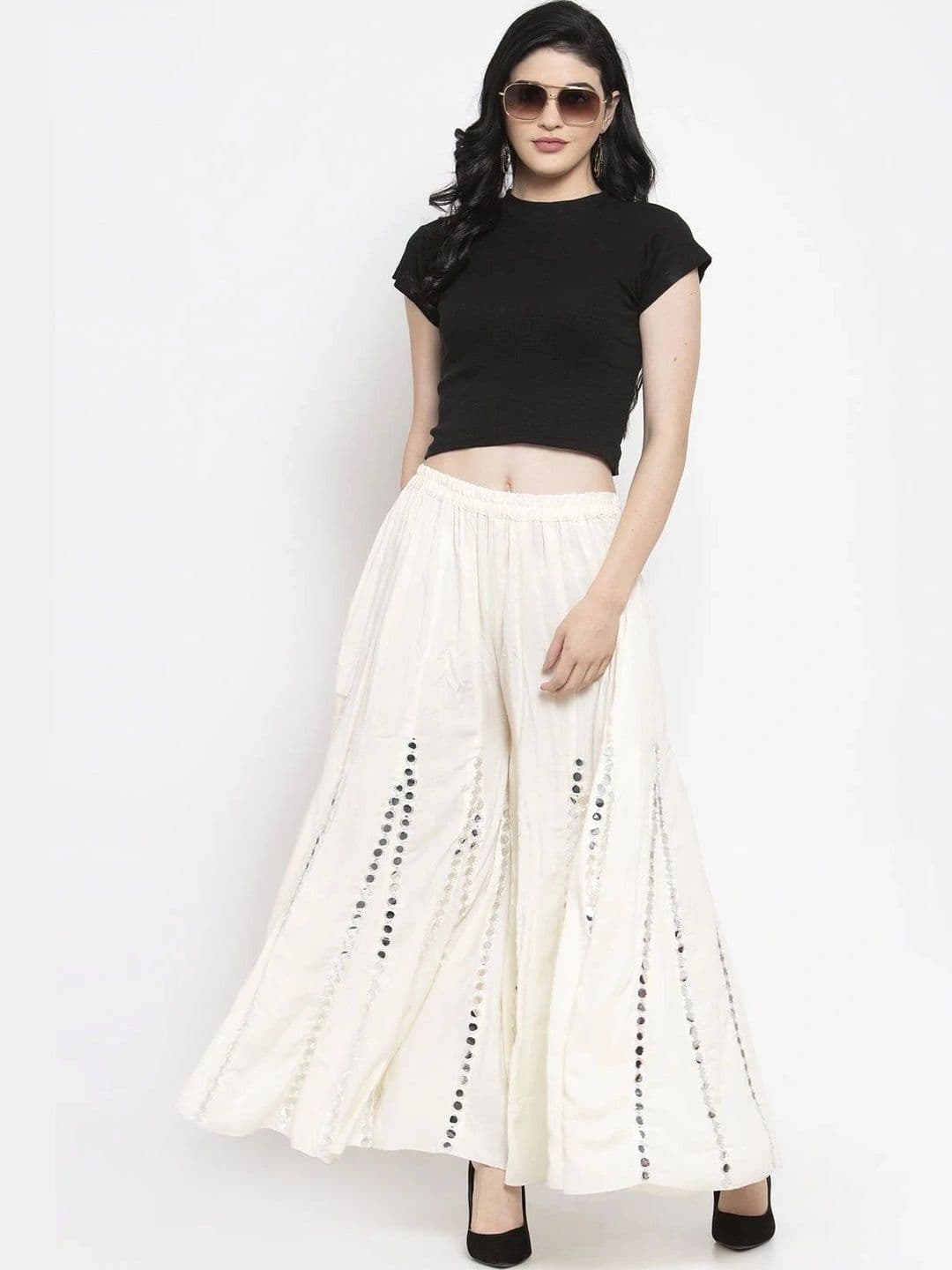 Meyara Women Embellished Knitted Ethnic Palazzos thumbnail 6