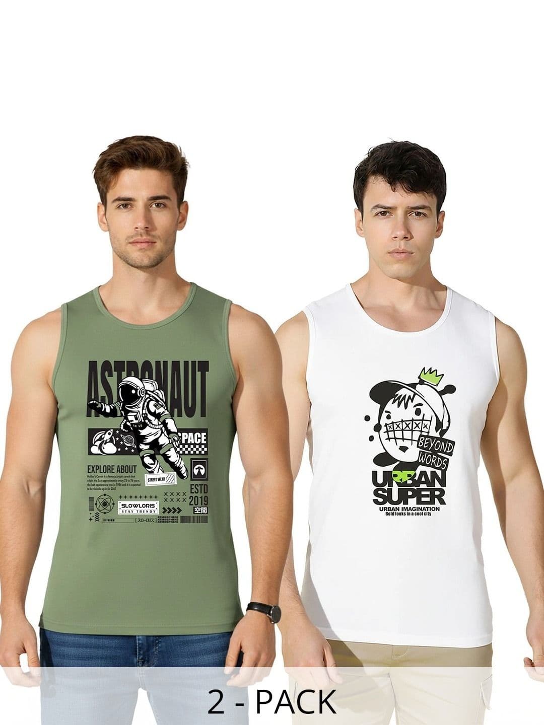 SLOWLORIS Men 2 Printed T-shirt - view 1