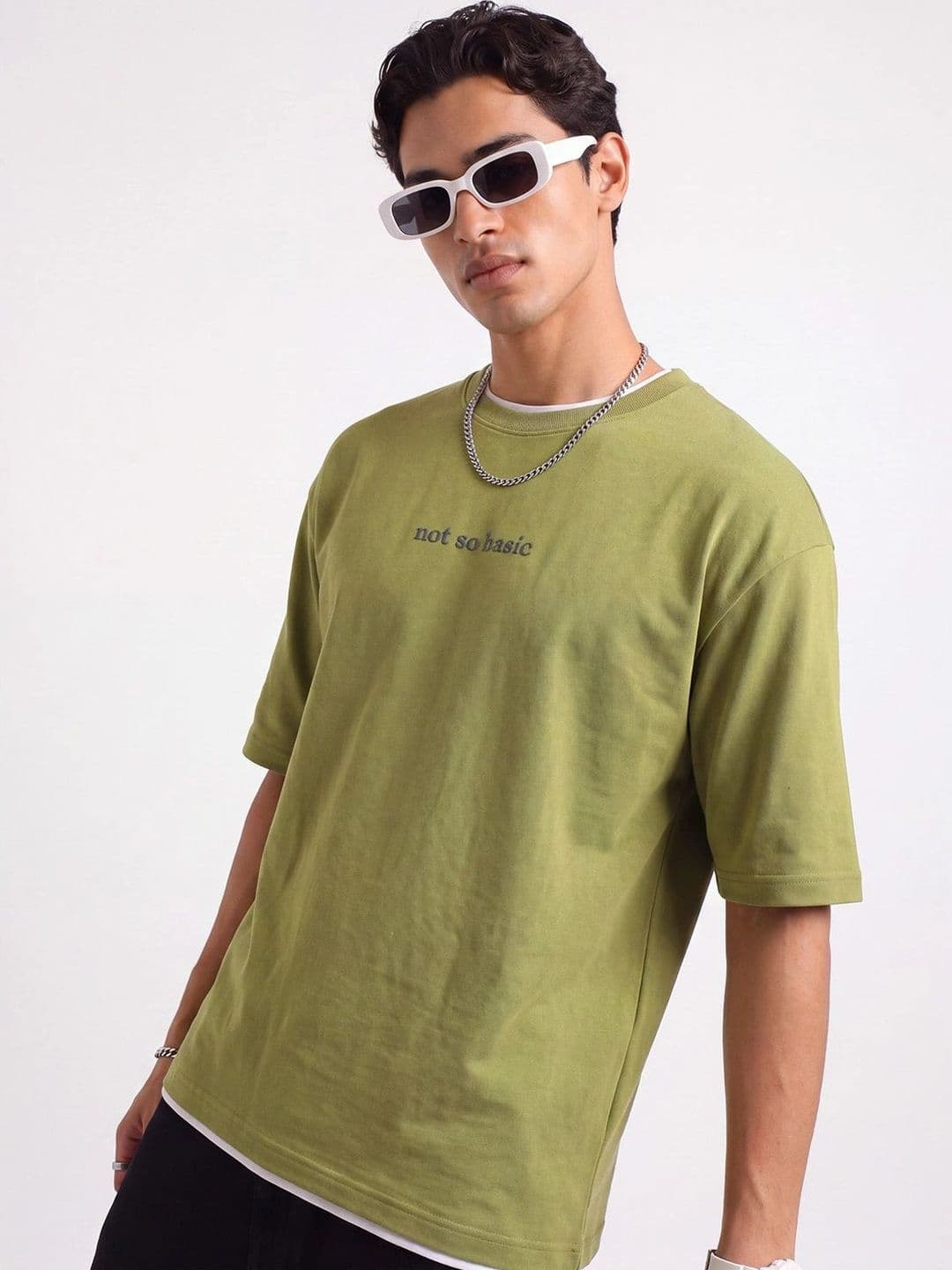 glitchez Men Typography Printed T-shirt thumbnail 3
