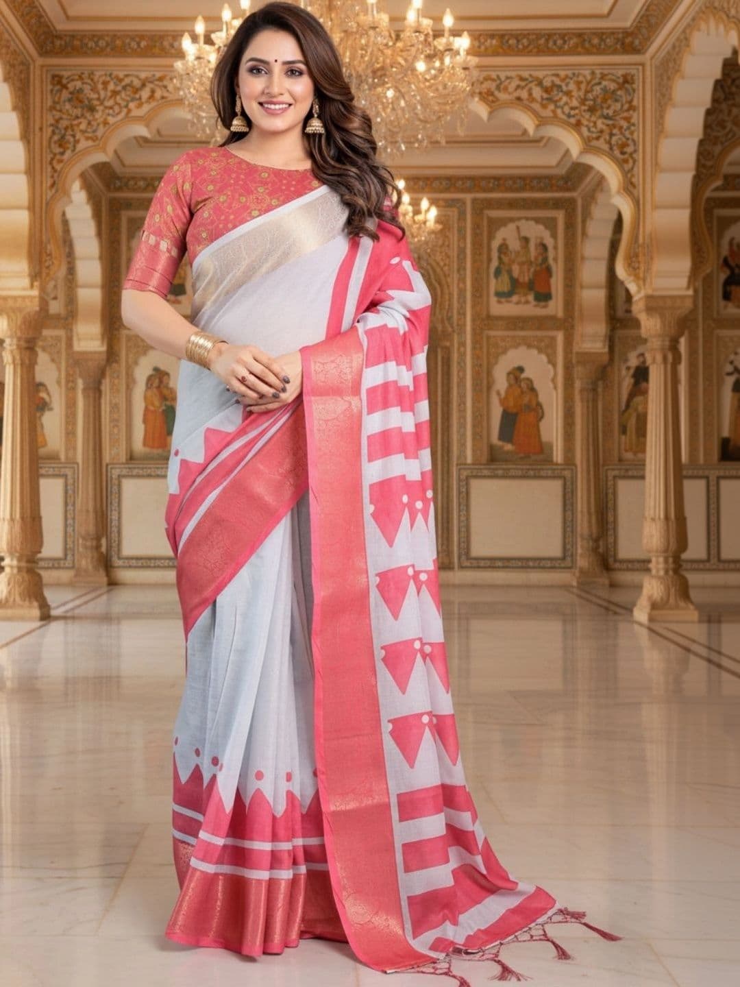 Mitera Silk Blend Designer Saree - view 1