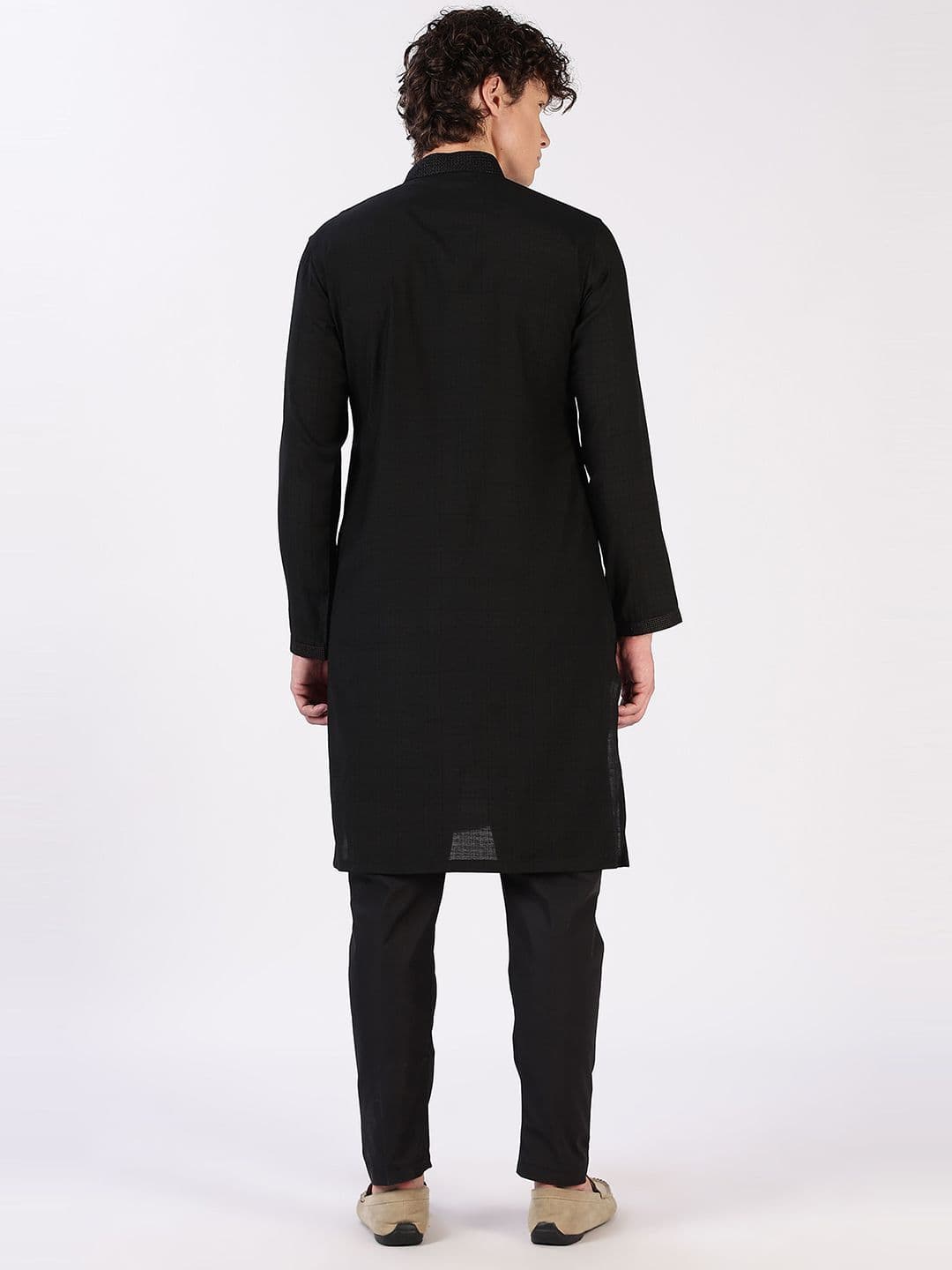 Anouk Men Embroidered Ethnic Kurta thumbnail 7