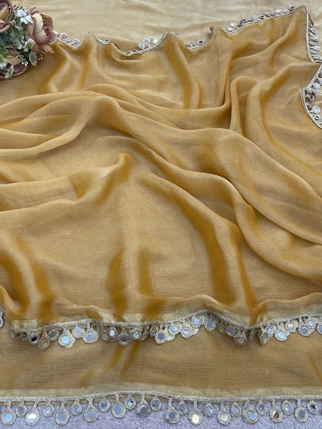 LabelVASTRA Mirror Work Saree thumbnail 2