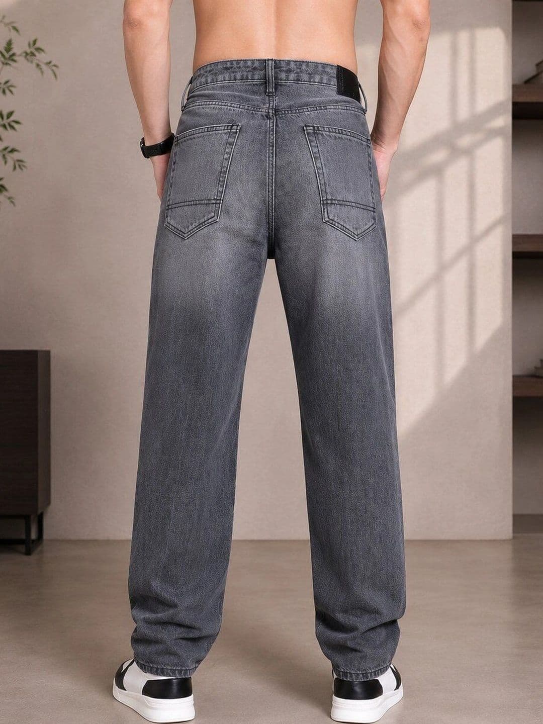 HIGH DENIM Men Straight Fit Mid-Rise Stretchable Jeans thumbnail 4