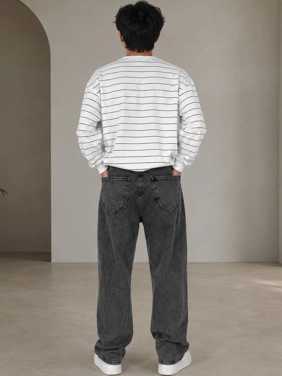 HIGH DENIM Men Straight Fit Mid-Rise Stretchable Jeans thumbnail 3