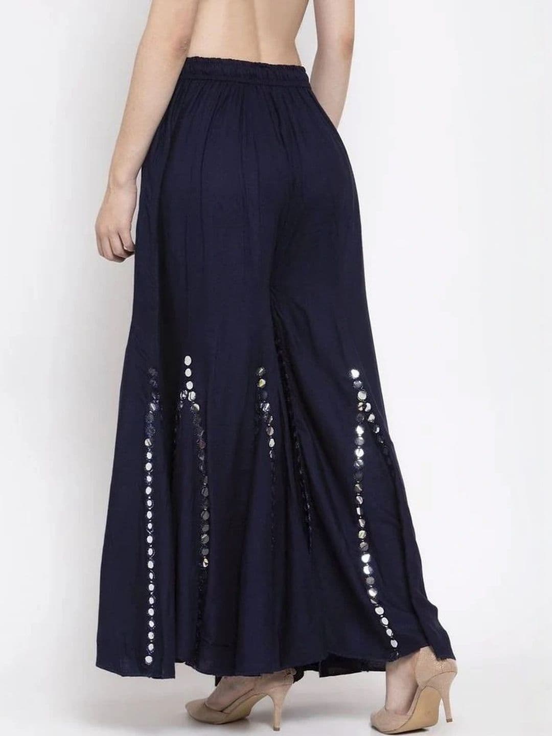 Meyara Women Embellished Knitted Ethnic Palazzos thumbnail 2