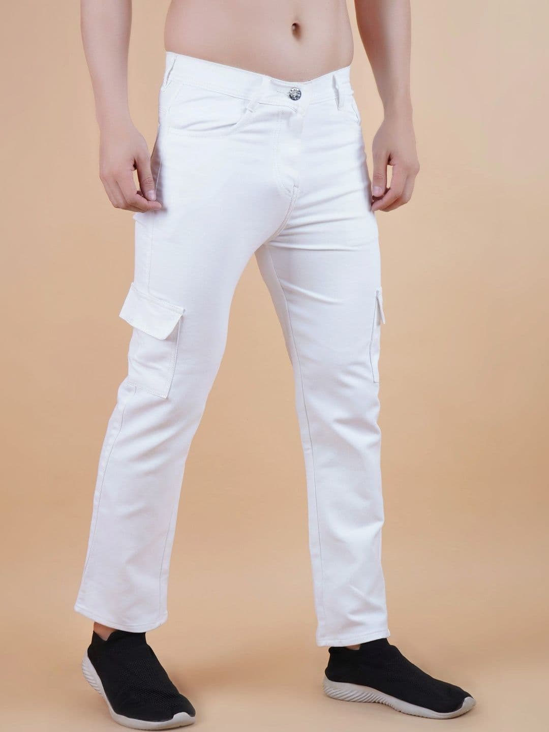 R.Code by The Roadster Life Co. Men Classic Regular Fit Mid-Rise Coated Stretchable Jeans - view 1