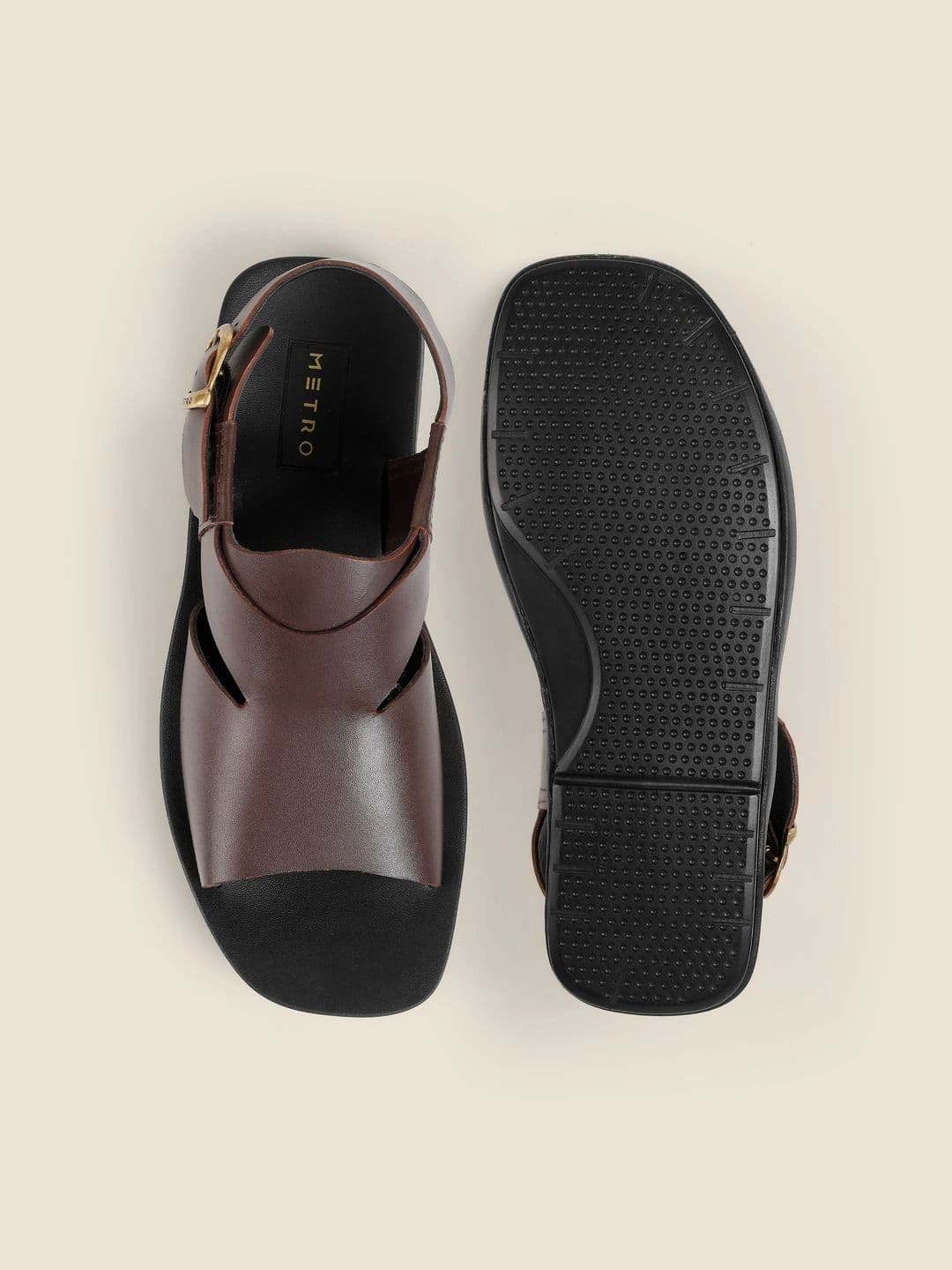 Metro Men Leather Fisherman Sandals thumbnail 3
