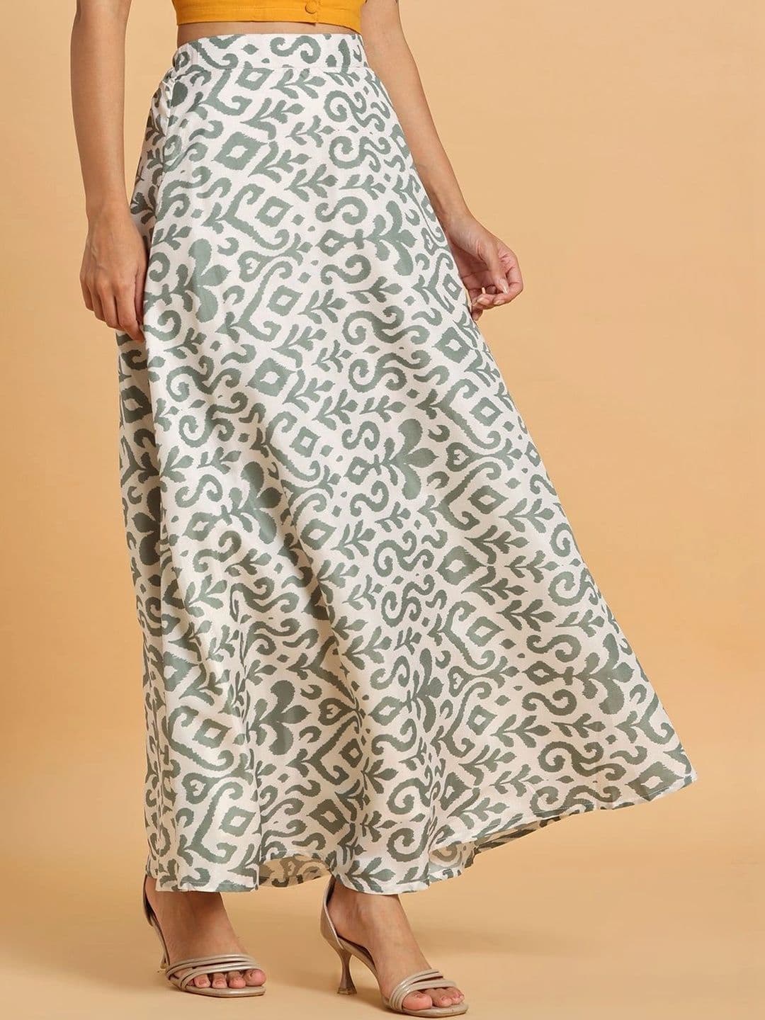 Frolic Rolic Women Abstract Maxi A-Line Skirt thumbnail 4