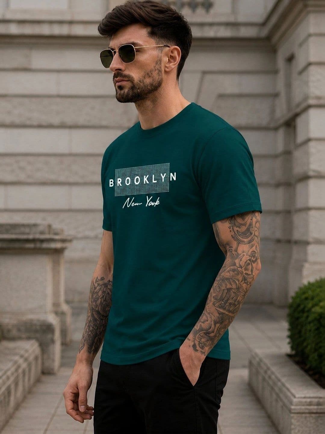 Moda Rapido Men Typography Printed T-shirt thumbnail 4
