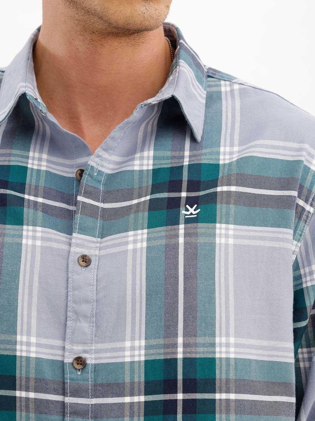 WROGN Men Comfort Tartan Checks Checked Casual Shirt thumbnail 5