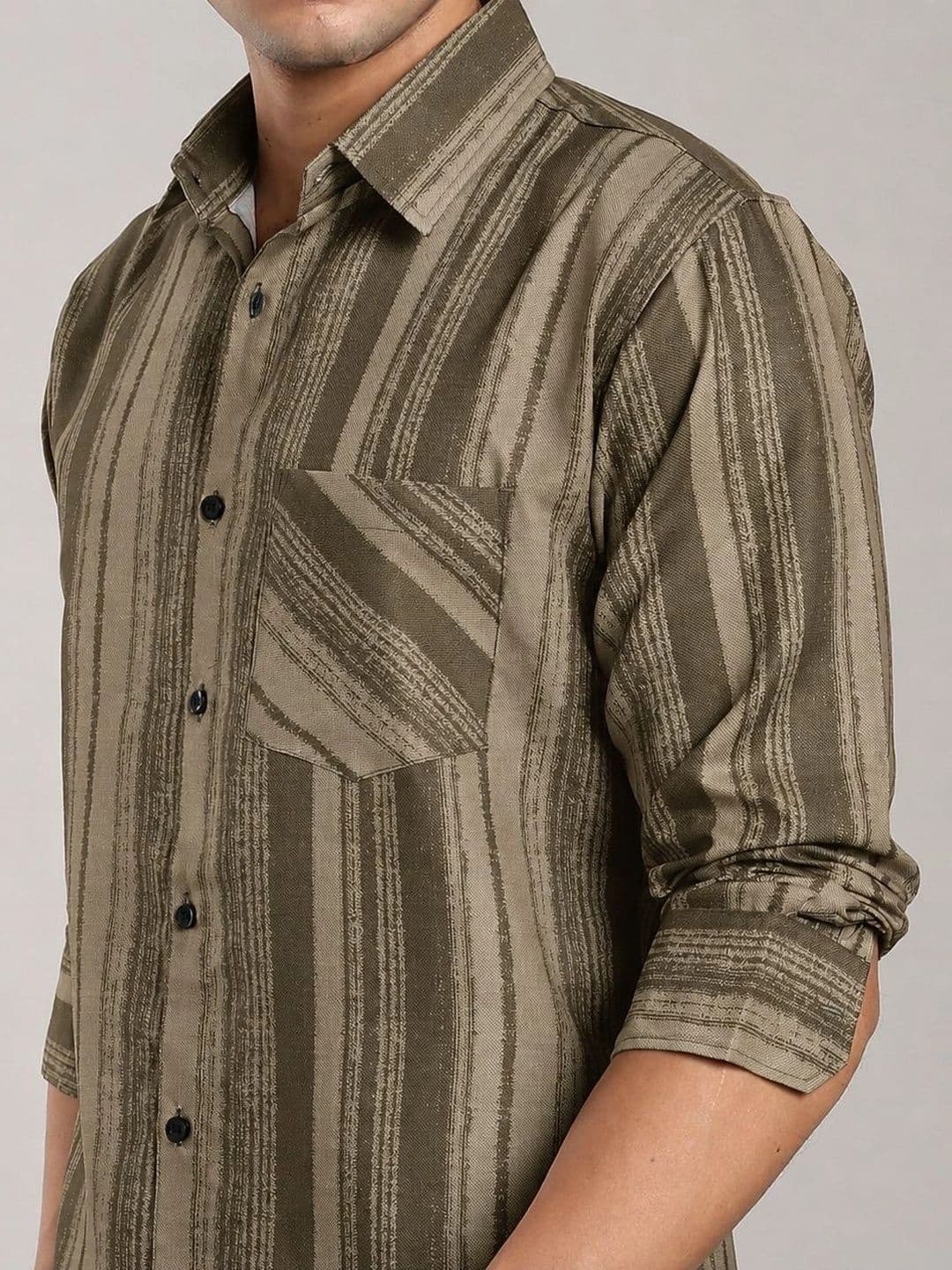 Metronaut Men Comfort Striped Casual Shirt thumbnail 3
