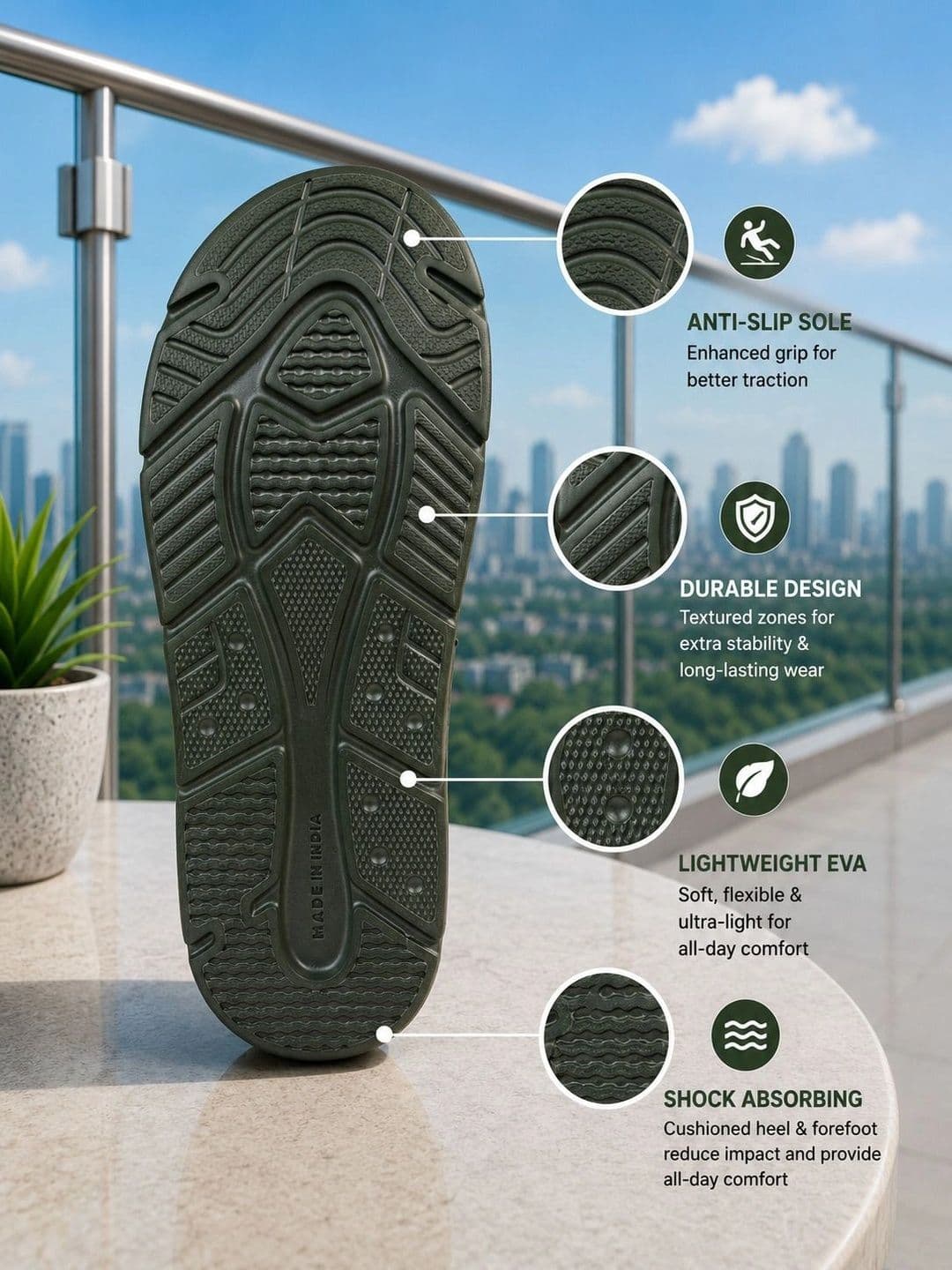 TRV Men Thong Flip-Flops thumbnail 5