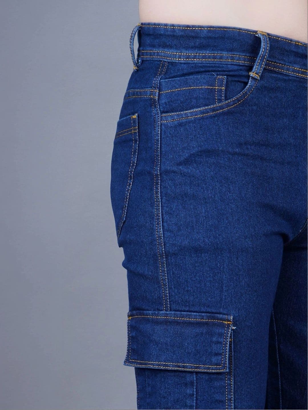 R.Code by The Roadster Life Co. Men Classic Regular Fit Mid-Rise Stretchable Jeans thumbnail 2