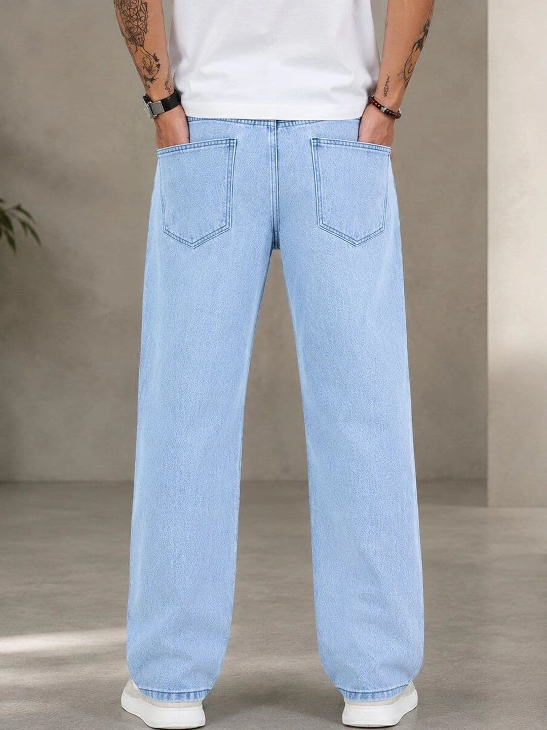HIGH DENIM Men Straight Fit Mid-Rise Stretchable Jeans thumbnail 4