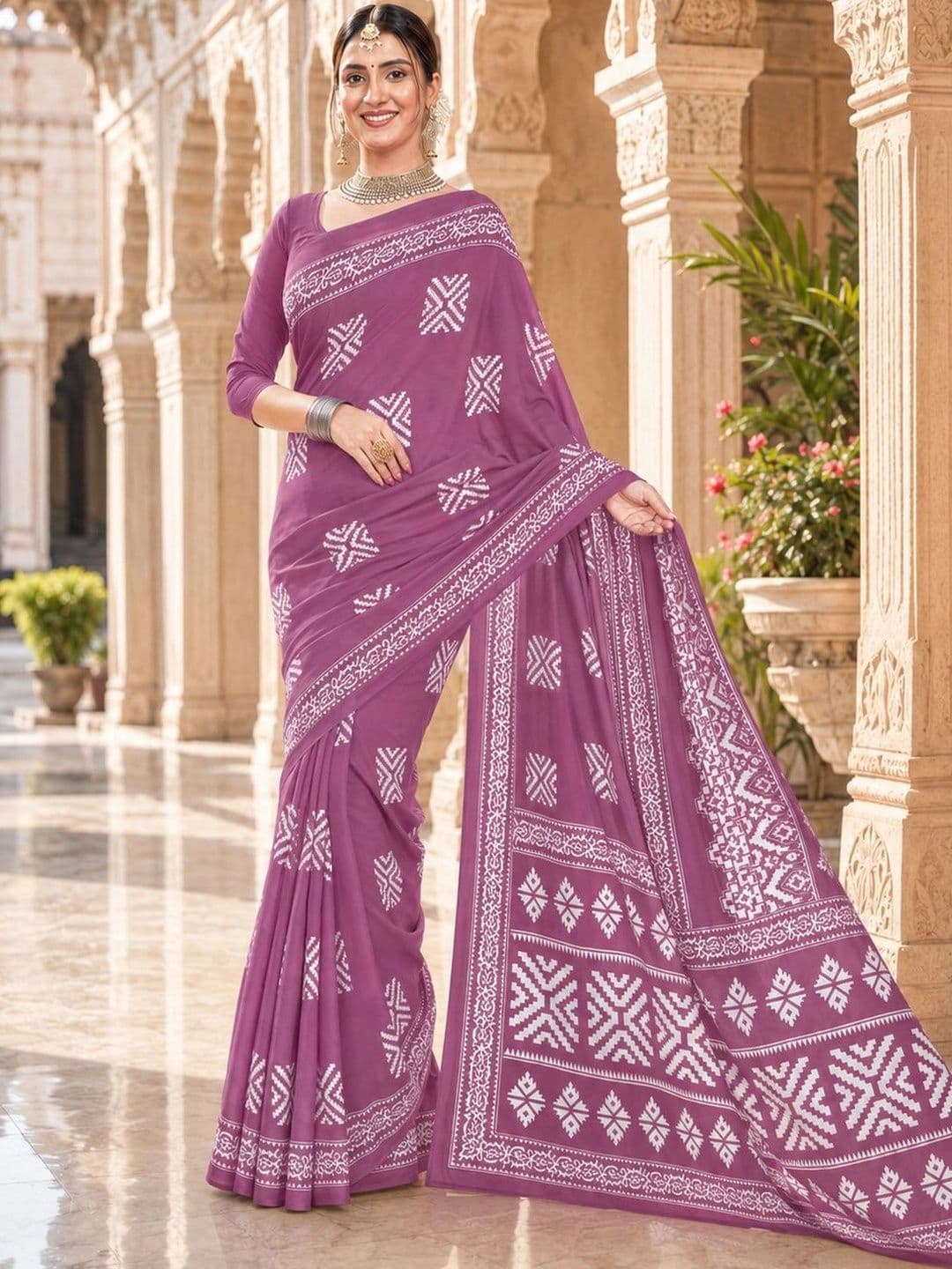 Karishma Pure Cotton Bandhani Saree thumbnail 2