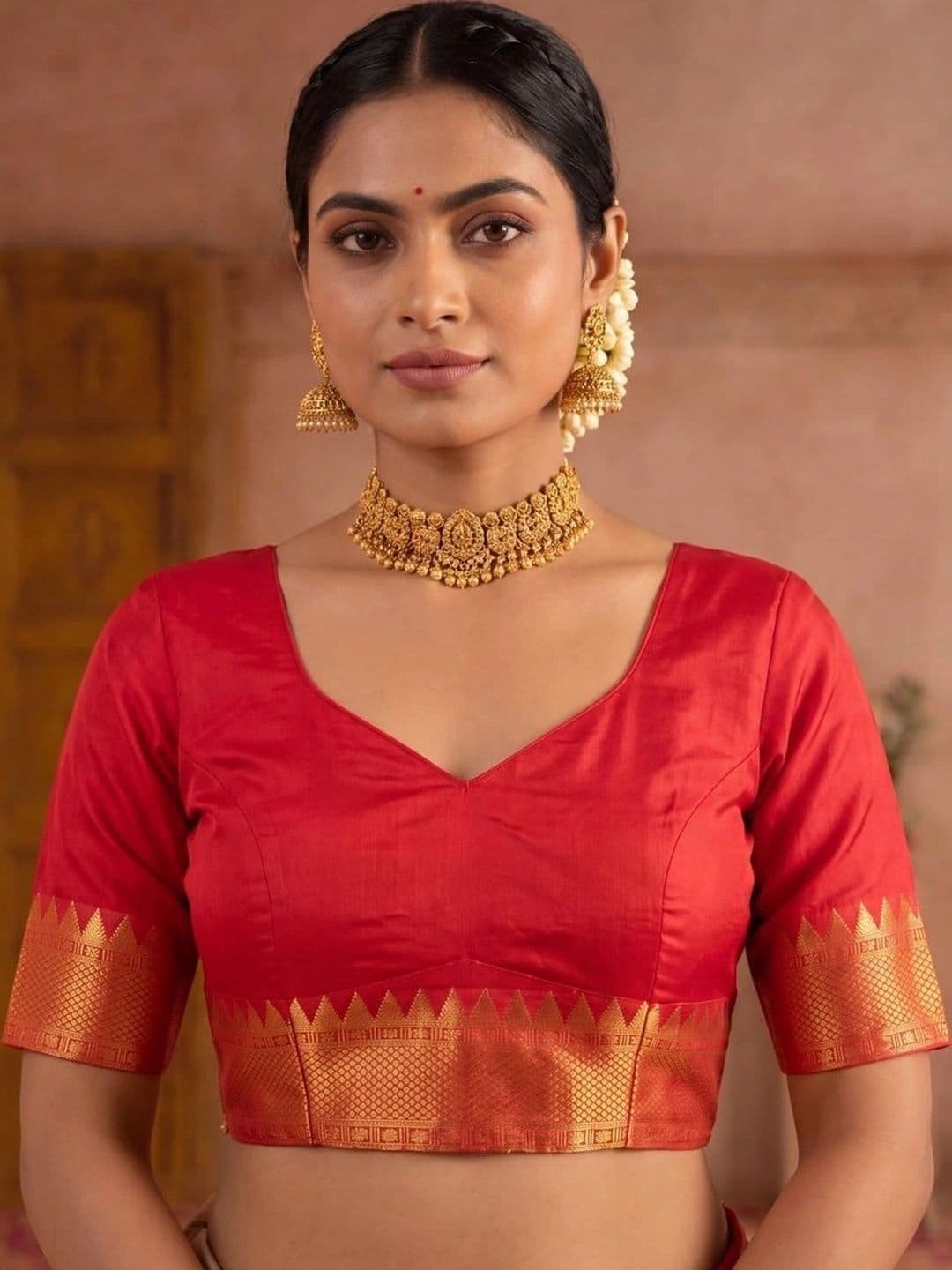 SAMANTHA Woven Design Zari Silk Blend Banarasi Saree thumbnail 3