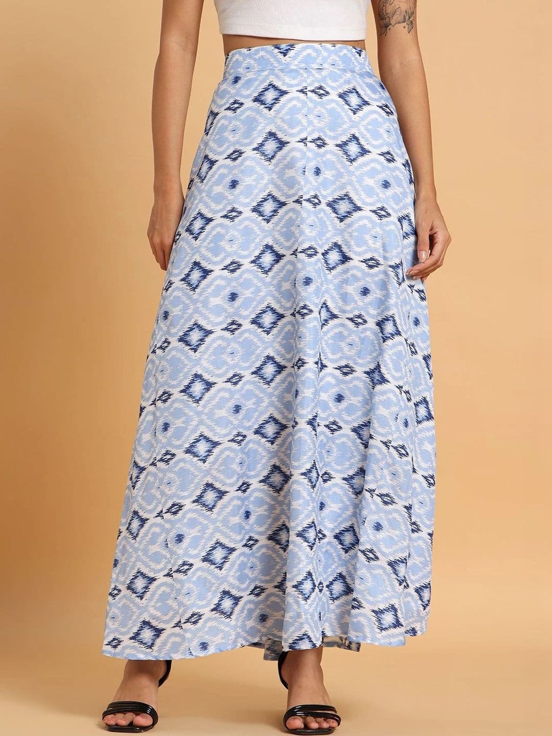 Frolic Rolic Women Abstract Maxi A-Line Skirt thumbnail 6